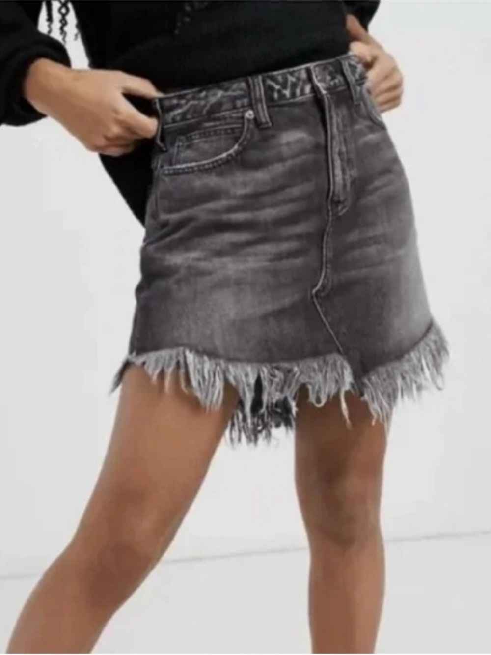 NWT - Free People We The Free Bailey Denim mini skirt
